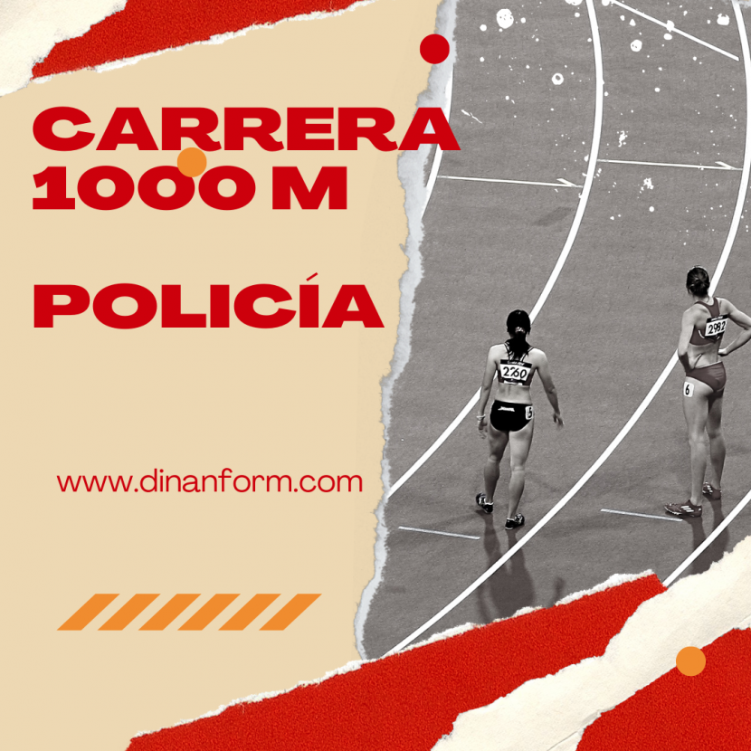 Entrenamiento carrera 1000 metros policía Nacional