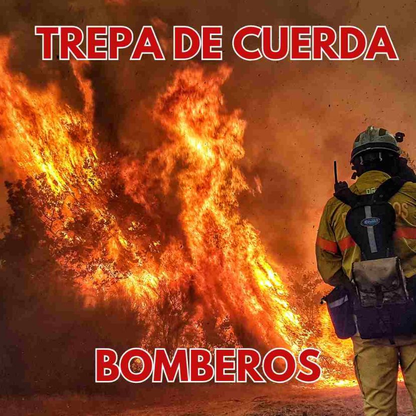 trepa de cuerda bomberos