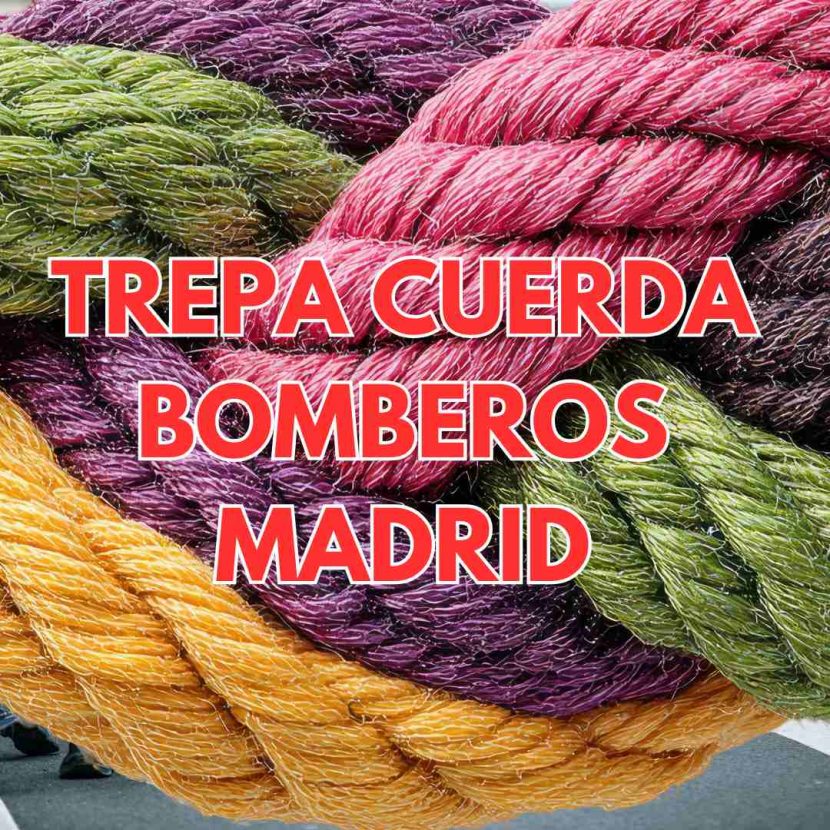 Entrenamiento preparación cuerda bomberos